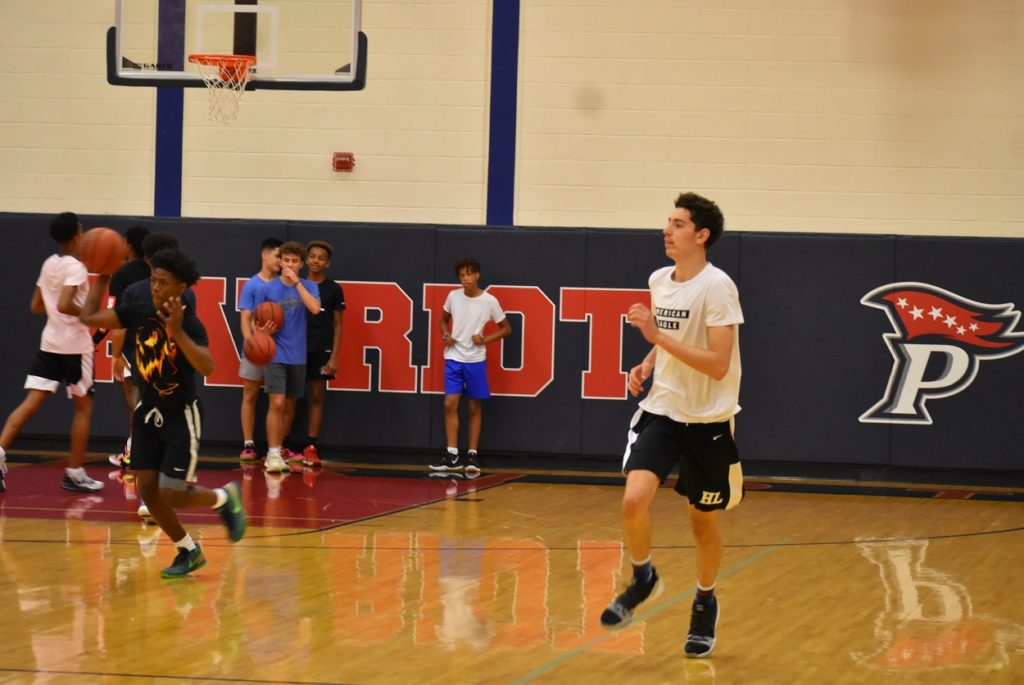 At a recent workout, 30-plus Patriot kids attended.