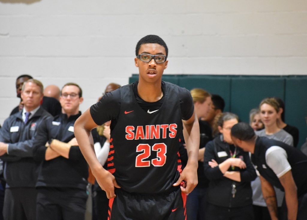 6'11" Bucknell signee Andre Screen will play a big role for the Saints this year.
