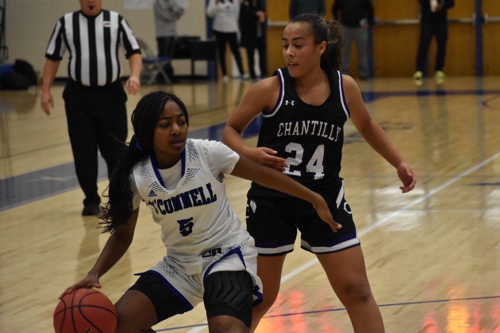 Dynamic O'Connell combo guard Jada Brown frequently puts a charge into the Knights attack.