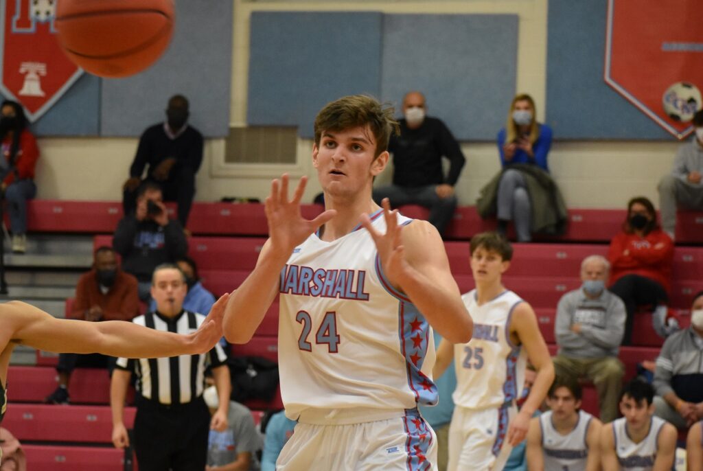 Marshall senior Adien Hrnjez (18 points) was a focal point from the high point all evening.