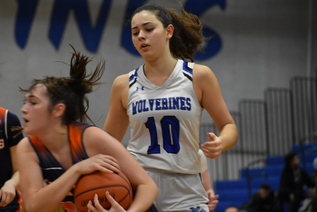 West Potomac post Julia Hopper has missed much of the season to injury. Her return fortifies the Wolverines inside.