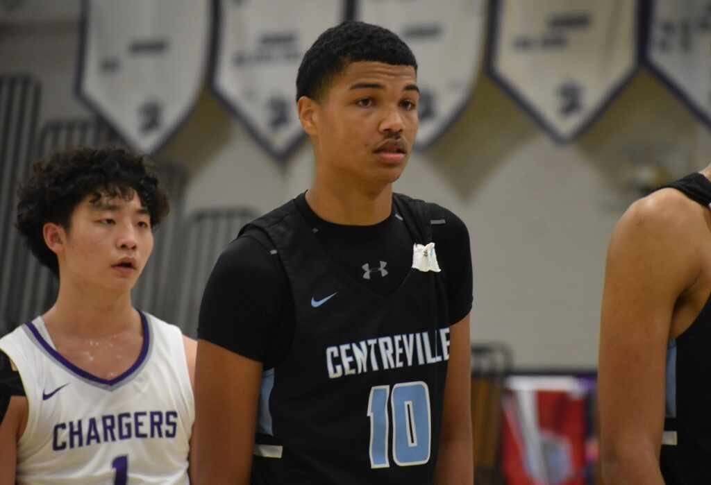 Centreville freshman Will Robinson buried three three-pointers on the night on his way to 17 points.